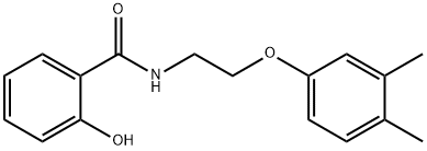 N-[2-(3,4-dimethylphenoxy)ethyl]-2-hydroxybenzamide Struktur