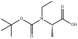 N-Boc-N-ethyl-L-alanine Struktur