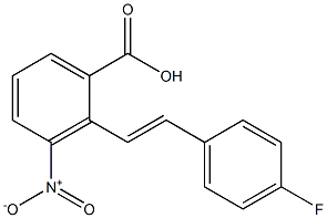 Benzoic acid, 2-[(1E)-2-(4-fluorophenyl)ethenyl]-3-nitro-