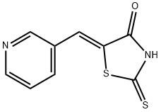 (Z)-5-(pyridin-3-ylmethylene)-2-thioxothiazolidin-4-one Struktur