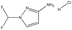 1-(difluoromethyl)pyrazol-3-amine:hydrochloride Struktur