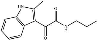 2-(2-methyl-1H-indol-3-yl)-2-oxo-N-propylacetamide Struktur