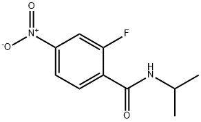 2-FLUORO-N-ISOPROPYL-4-NITROBENZAMIDE Struktur