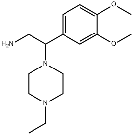 2-(3,4-Dimethoxy-phenyl)-2-(4-ethyl-piperazin-1-yl)-ethylamine Struktur