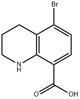 5-Bromo-1,2,3,4-tetrahydroquinoline-8-carboxylic acid Struktur