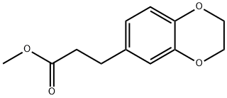 3-(2,3-Dihydro-benzo[1,4]dioxin-6-yl)-propionic acid methyl ester Struktur