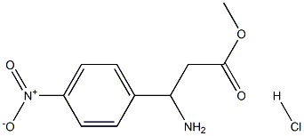 Methyl 3-amino-3-(4-nitrophenyl)propanoate HCl Struktur