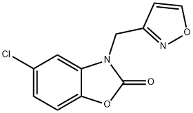 5-chloro-3-(1,2-oxazol-3-ylmethyl)-1,3-benzoxazol-2-one Struktur