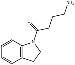 4-amino-1-(2,3-dihydro-1H-indol-1-yl)butan-1-one Struktur