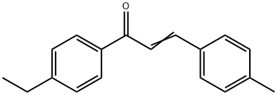 (2E)-1-(4-ethylphenyl)-3-(4-methylphenyl)prop-2-en-1-one Struktur