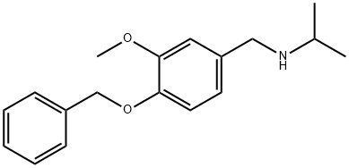 {[4-(benzyloxy)-3-methoxyphenyl]methyl}(propan-2-yl)amine Struktur