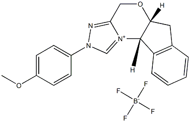 (5aR,10bS)-5a,10b-Dihydro-2-(4-methoxyphenyl)-4H,6Hindeno[
2,1-b][1,2,4]triazolo[4,3-d][1,4]oxazinium Tetrafl
uoroborate,99%e.e. Struktur