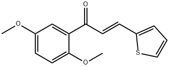 (2E)-1-(2,5-ジメトキシフェニル)-3-(チオフェン-2-イル)プロプ-2-エン-1-オン 化學構(gòu)造式