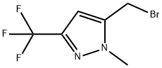 5-(BROMOMETHYL)-1-METHYL-3-(TRIFLUOROMETHYL)-1H-PYRAZOLE Struktur