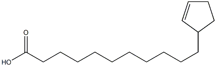 2-Cyclopentene-1-undecanoicacid Struktur