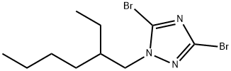 3,5-dibromo-1-(2-ethylhexyl)-1H-1,2,4-triazole Struktur