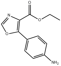 ethyl 5-(4-Aminophenyl)oxazole-4-carboxylate Struktur