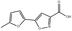 5-(5-methylfuran-2-yl)-1,2-oxazole-3-carboxylic acid Struktur