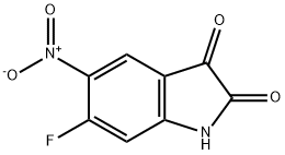 6-Fluoro-5-nitro-1H-indole-2,3-dione Struktur