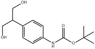 2-(4-BOC-AMINO-PHENYL)-1,3-PROPANEDIOL Struktur