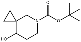 tert-butyl 8-hydroxy-5-azaspiro[2.5]octane-5-carboxylate Struktur