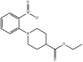 Ethyl 1-(2-nitrophenyl)piperidine-4-carboxylate Struktur