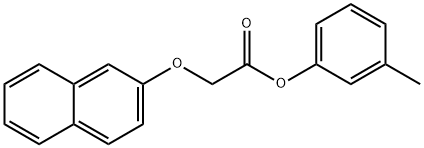 3-methylphenyl (2-naphthyloxy)acetate Struktur