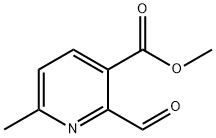 2-Formyl-6-methyl-nicotinic acid methyl ester Struktur