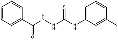 2-benzoyl-N-(3-methylphenyl)hydrazinecarbothioamide Struktur