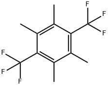 Benzene, 1,2,4,5-tetramethyl-3,6-bis(trifluoromethyl)- Struktur