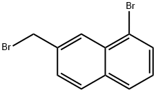 8-bromo-2-(bromomethyl)naphthalene Struktur