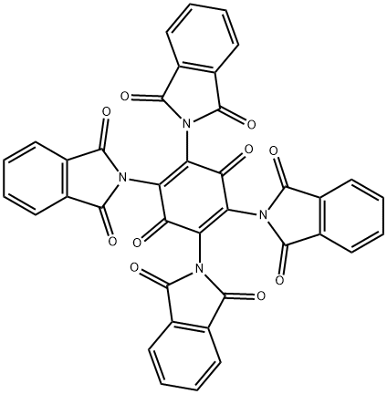 2-[2,4,5-tris(1,3-dioxoisoindol-2-yl)-3,6-dioxocyclohexa-1,4-dien-1-yl]isoindole-1,3-dione Struktur