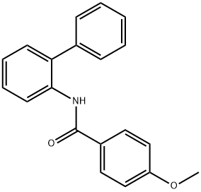 N-(biphenyl-2-yl)-4-methoxybenzamide Struktur