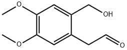 2-(2-(Hydroxymethyl)-4,5-dimethoxyphenyl)acetaldehyde Struktur