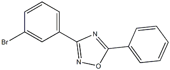 3-(3-Bromophenyl)-5-phenyl-1,2,4-oxadiazole Struktur