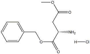 L-Aspartic acid-4-methyl-1-benzyl ester hydrochloride Struktur