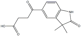 4-(3,3-DIMETHYL-2-OXO-2,3-DIHYDRO-1H-INDOL-5-YL)-4-OXO-BUTYRIC ACID(WXG02112) Struktur