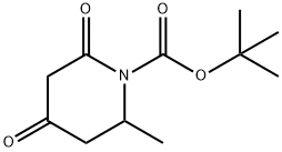 tert-butyl 2-methyl-4,6-dioxopiperidine-1-carboxylate Struktur