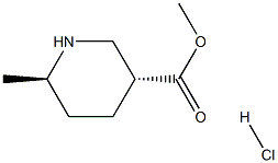 methyl trans-6-methylpiperidine-3-carboxylate hydrochloride Struktur