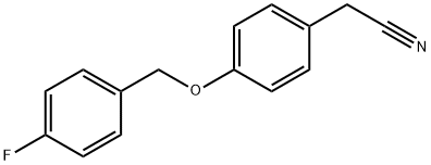 2-(4-(4-methoxybenzyloxy)phenyl)acetonitrile Struktur