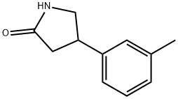 2-PYRROLIDINONE, 4-(3-METHYLPHENYL) Struktur