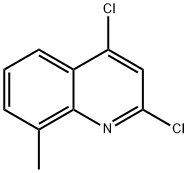 2,4-dichloro-8-methylquinoline Struktur