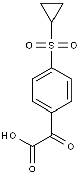 2-(4-(cyclopropylsulfonyl)phenyl)-2-oxoacetic acid Struktur