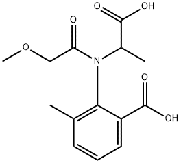 N-(2-Carboxy-6-methylphenyl)-N-(methoxyacetyl)-DL-alanine Struktur