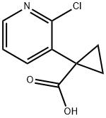 1-(2-chloropyridin-3-yl)cyclopropanecarboxylic acid Struktur