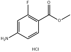 methyl 4-amino-2-fluorobenzoate hydrochloride Struktur