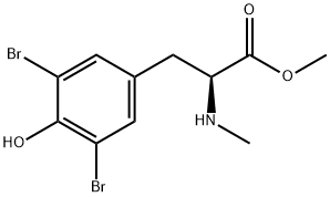 2,6-dibromo-N-methyltyrosine methyl ester Struktur