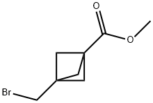 Methyl3-(bromomethyl)bicyclo[1.1.1]pentane-1-carboxylate Struktur