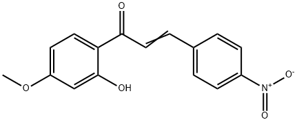 2'-hydroxy-4'-methoxy-4-nitrochalcone Struktur