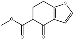 Methyl 4-Oxo-4,5,6,7-Tetrahydrobenzo[B]Thiophene-5-Carboxylate Struktur